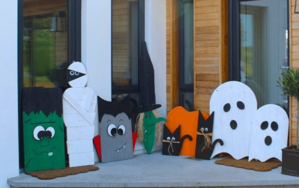Wooden Halloween Characters